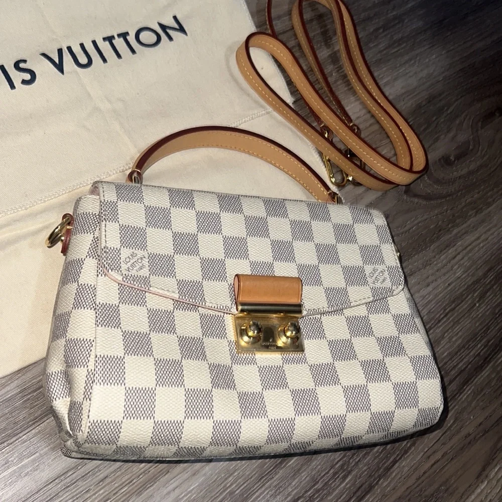 Authentic Louis Vuitton croisette in azur/pink interior - Picture 3 of 17